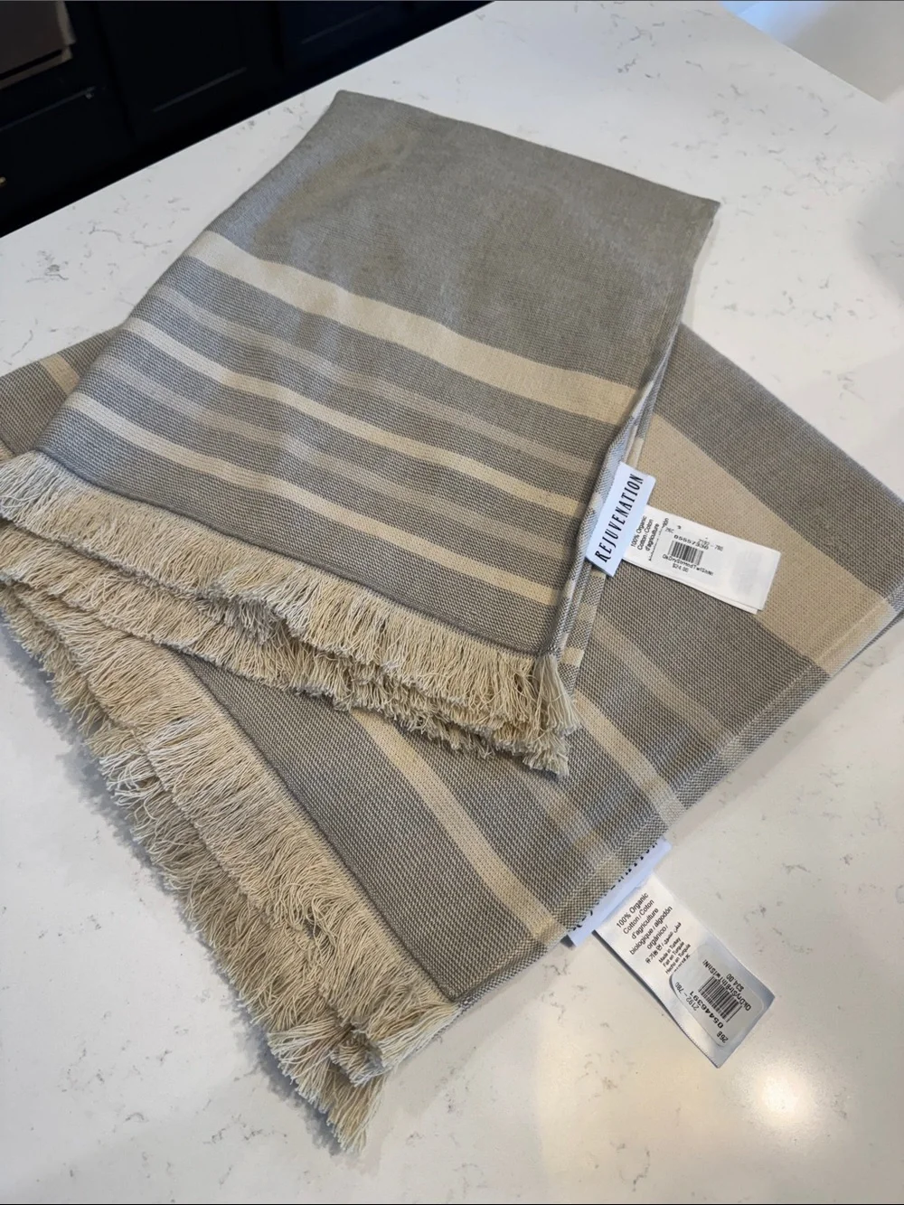 Rejuvenation Striped Terry Towel Set